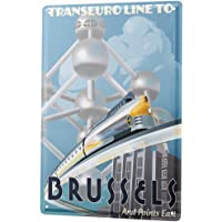 Los mejores  - LEotiE SINCE 2004 Cartel Letrero de Chapa Diversíon Trans Euro Bruselas